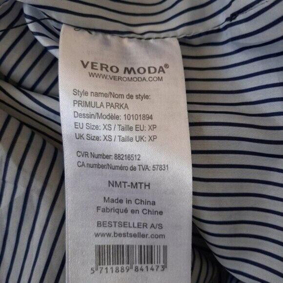 VERO MODA Primula Parka Jacket Utility Sleeves Sz XS - Picture 14 of 15